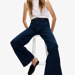 Women's Dark Blue Wide leg Jean